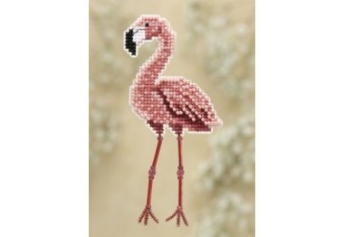 вышивка гладью MH180105 Фламинго. Набор для вышивки в смешанной технике Mill Hill