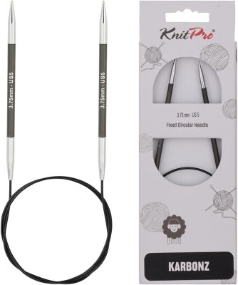 41208 Спицы круговые Karbonz KnitPro 100 см 3.75 мм - 1