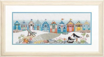 70-35446 Набір для вишивання хрестиком &quot;Beach huts&quot; &quot;Пляжні хатини&quot; DIMENSIONS - 1