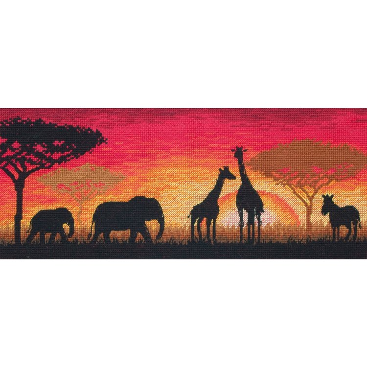 Африканский горизонт. Набор для вышивки крестом арт. 01187 - 1