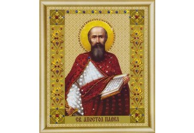 алмазная вышивка КС-114 Икона святого апостола Павла Набор картина стразами
