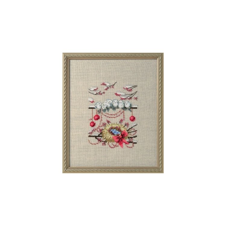 NC276 Winter Nest//Зимове гніздо. Схема для вишивки хрестиком на папері Nora Corbett - 1