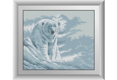 30799 Полярний ведмідь. Набір для малювання камінням Dreamart
