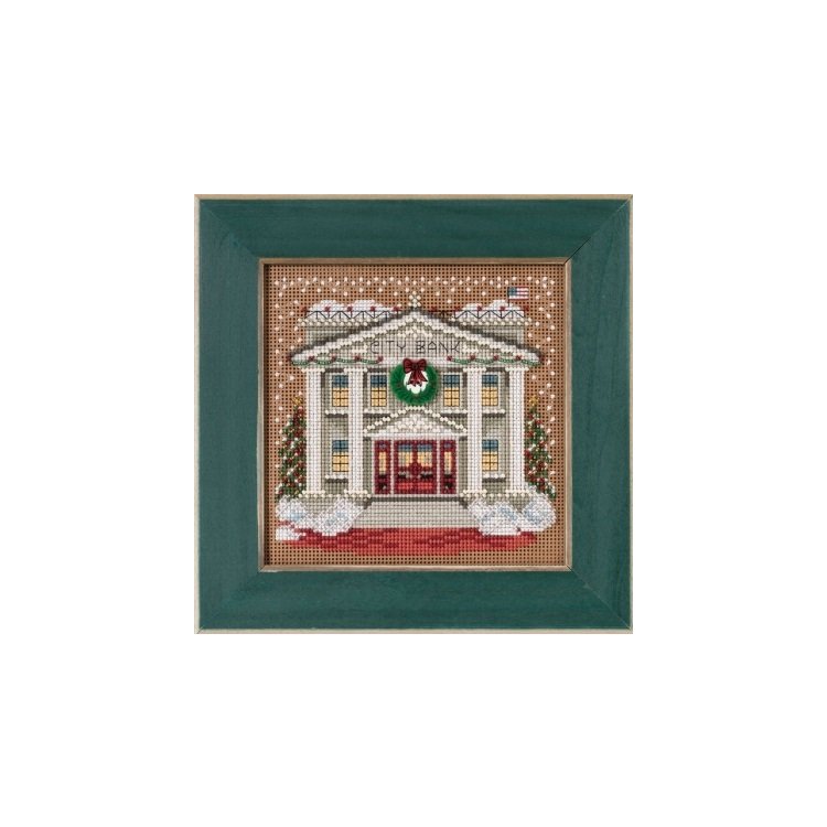 MH145302 Міський банк. Набір для вишивки в змішаній техніці Mill Hill - 1