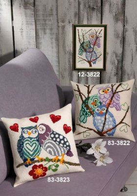 83-3823 Дорогие совы. Набор для вышивания крестом PERMIN - 1