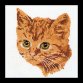 931 Red Cat Linen. Набор для вышивки крестом Thea Gouverneur - 1