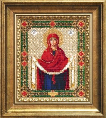 Б-1128 ікона Покров Пресвятої Богородиці Набір для вишивки бісером - 1