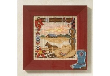 вышивка гладью MH147106 На поле. Набор для вышивки в смешанной технике Mill Hill