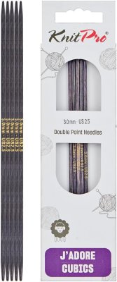 19005 Спицы носочные 3,00 мм J'adore Cubics KnitPro 15 см - 1