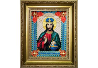 наборы для вышивки крестом №467  Икона Господа Иисуса Христа Набор для вышивания крестом