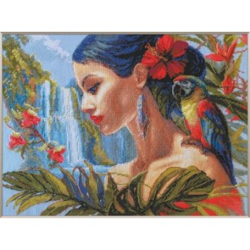 A1027 Мати-природа. Тропіки. Набір для вишивки хрестиком AINE - 1