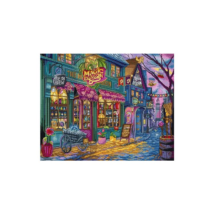 Набір для вишивки хрестиком L9914 The Magic Dragon Shop . Letistitch - 1