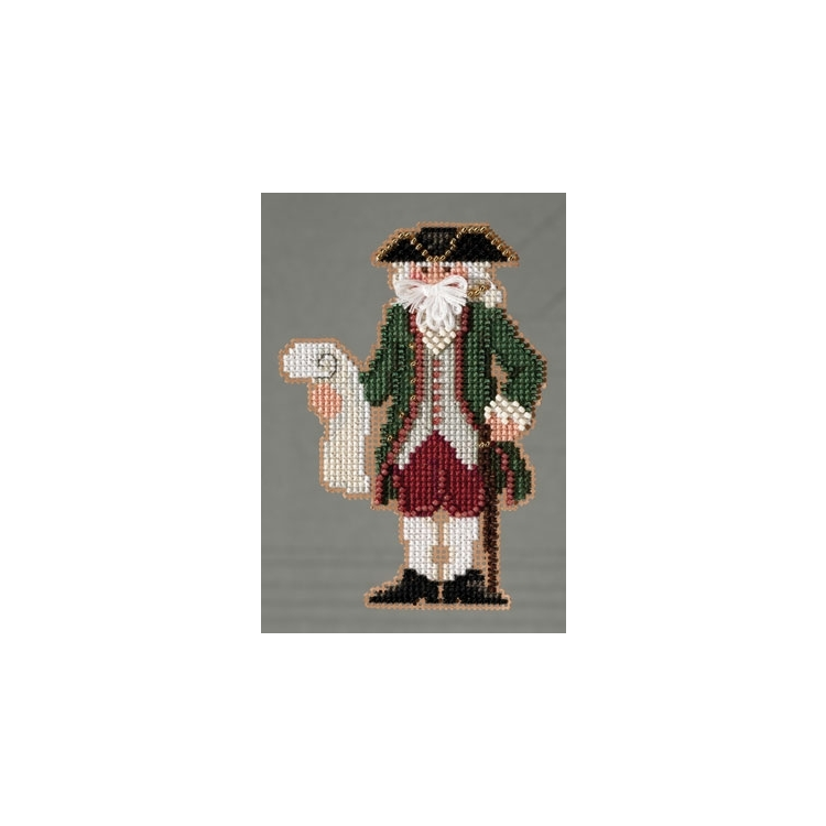 MH203301 Вільямсбург Санта. Набір для вишивки в змішаній техниці Mill Hill - 1