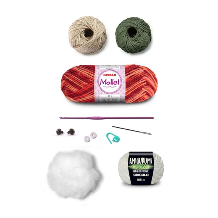 1 AMIGURUMI KIT - FOREST Dunaz the Elf. Набор для вязания игрушки - 4