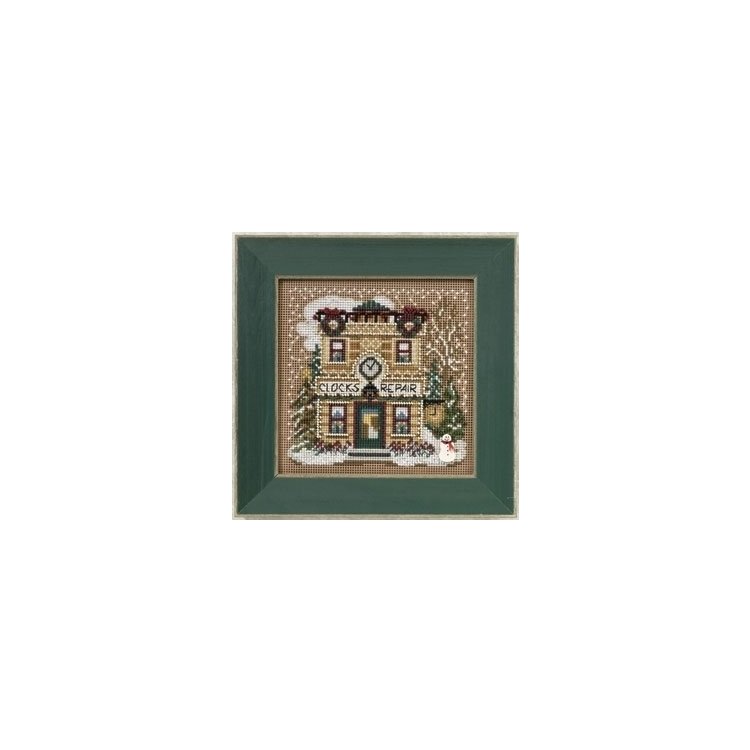 MH140302 Магазин часов. Набор для вышивки в смешанной технике Mill Hill - 1