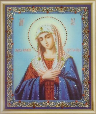 КС-055 Ікона Божої Матері Розчулення Набір картина стразами - 1