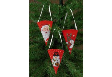  01-5244 Сніговики. Набір для вишивання хрестом PERMIN