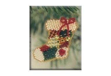 вышивка гладью h101 Петчворк Чулок. Набор для вышивки в смешанной технике Mill Hill