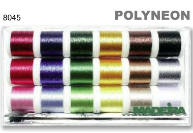 нитки для вышивания 8045 Коробка ниток "Polyneon" (18x200м)