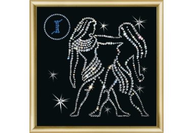 алмазная вышивка КС-012 Знак зодиака Близнецы  Набор картина стразами