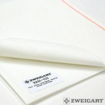 3251/101 Тканина для вишивання фасована Stern-Aida 16 ct. Zweigart 55х70 см - 1