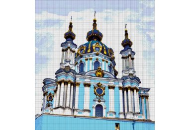  33-3300-НА Андревская церковь. Набор Для вышивки бисером ТМ Токарева А.