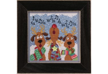 вишивка гладдю MH142036 Хор оленів. Набір для вишивки в змішаній техниці Mill Hill