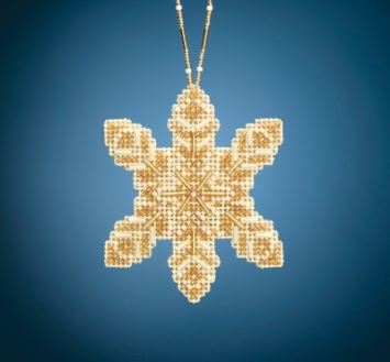 MH212016 Жемчужная снежинка. Набор для вышивки в смешанной технике Mill Hill - 1