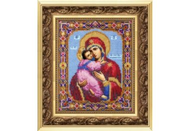  Б-1007 Икона Божьей Матери Владимирская Набор для вышивки бисером