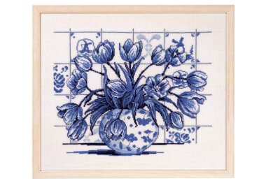  70-6311 Тюльпани індіго (Indigo tulips. Набір для вишивання хрестом PERMIN