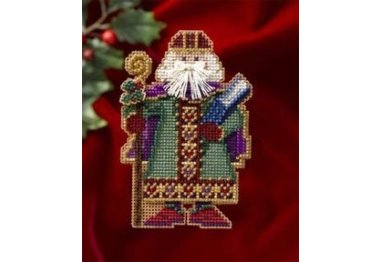 вишивка гладдю MH206303 Санта Саксонії. Набір для вишивки в змішаній техниці Mill Hill