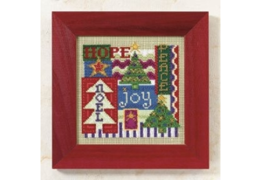 вышивка гладью MH149306 Рождественский коллаж. Набор для вышивки в смешанной технике Mill Hill