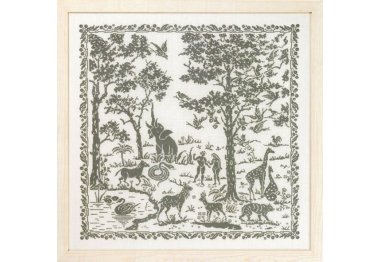 39-2425 Адам и Ева (Adam & Eve. Набор для вышивания крестом PERMIN 39-2425 Адам и Ева (Adam & Eve. Набор для вышивания крестом PERMIN