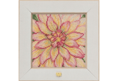 вышивка гладью MH142112 Георгина. Набор для вышивки в смешанной технике Mill Hill