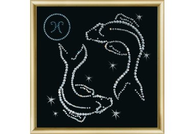 алмазна вишивка КС-008 Знак зодіаку Риби Набір картина стразами