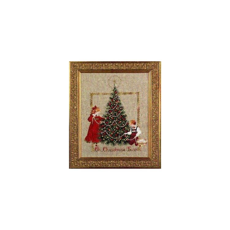 LL24 Oh Christmas Tree! // Різдвяне дерево. Схема для вишивки хрестиком на папері Lavender &amp; Lace - 1