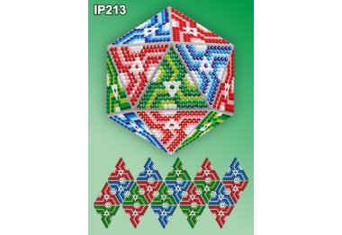 алмазна вишивка IP213 Новорічна куля. Набір алмазної вишивки ТМ Вдохновение