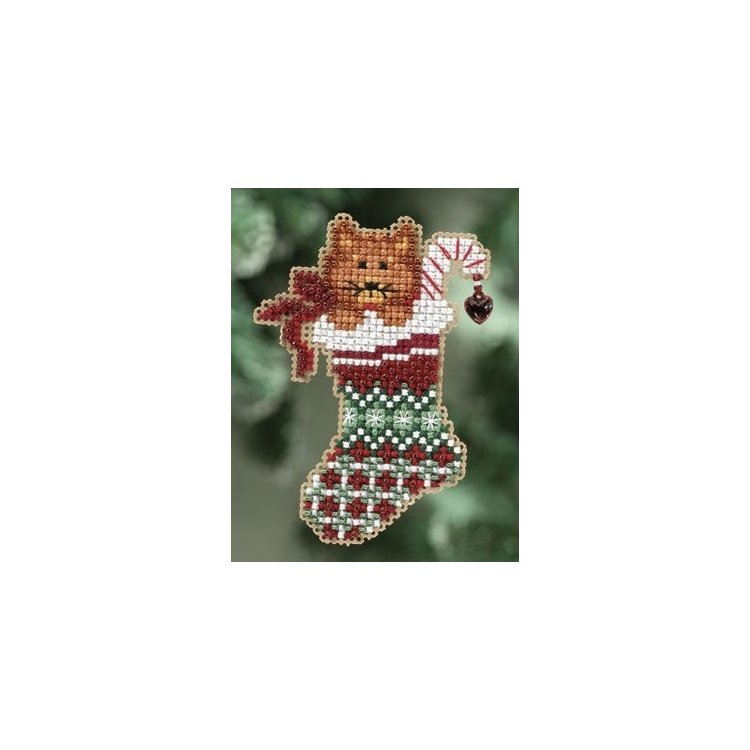 MH180301 Котенок. Набор для вышивки в смешанной технике Mill Hill - 1