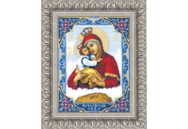 наборы для вышивки крестом №325  Икона Пресвятой Богородицы Почаевской Набор для вышивания крестом
