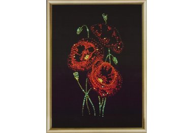 алмазна вишивка КС-022 Сяйво польових квітів Набір картина стразами