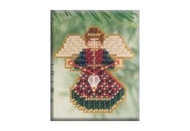 вышивка гладью h102 Радостный ангел. Набор для вышивки в смешанной технике Mill Hill