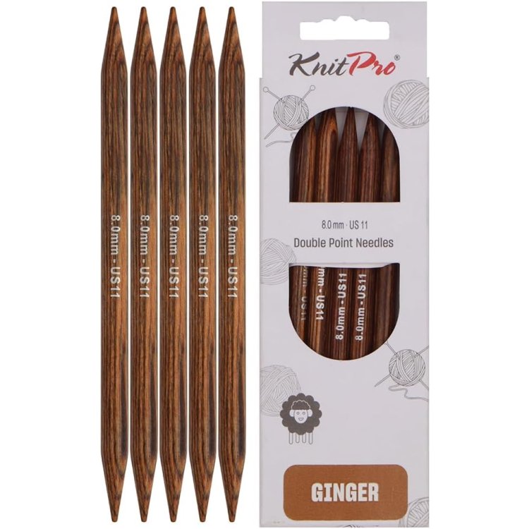 31016 Спицы носочные Ginger KnitPro, 15 см, 8.00 мм - 1