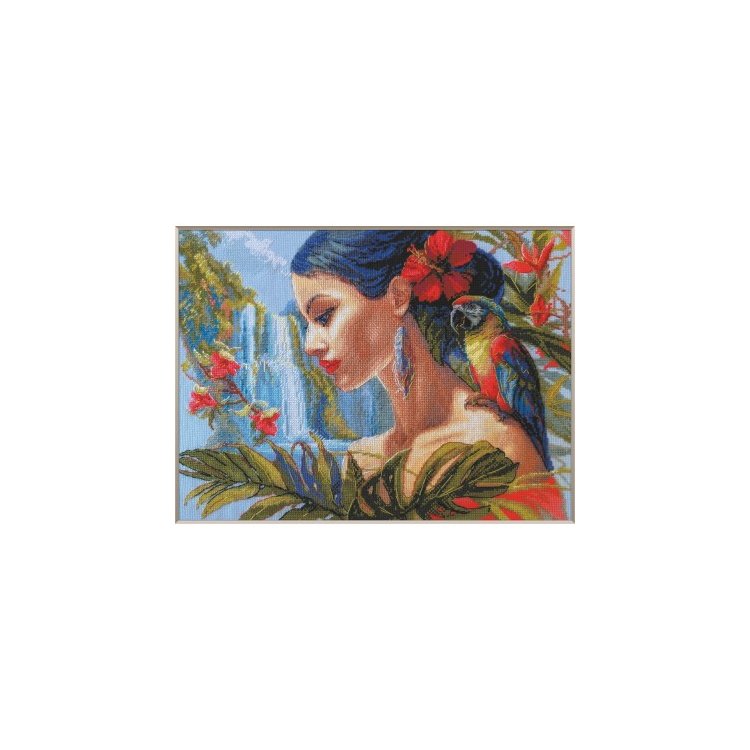 A1027 Мати-природа. Тропіки. Набір для вишивки хрестиком AINE - 1