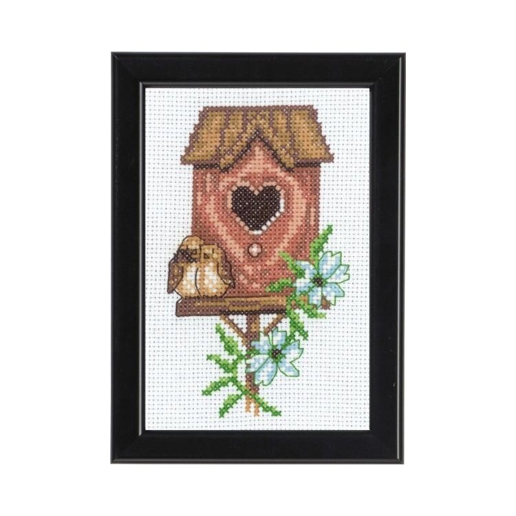 13-9423 Домик для птиц (Birdhousehouse. Набор для вышивания крестом PERMIN - 1