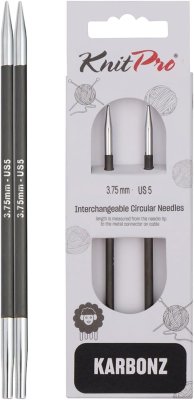 41304 Спицы съемные Karbonz KnitPro 3.75 мм - 1 41304 Спицы съемные Karbonz KnitPro 3.75 мм - 1