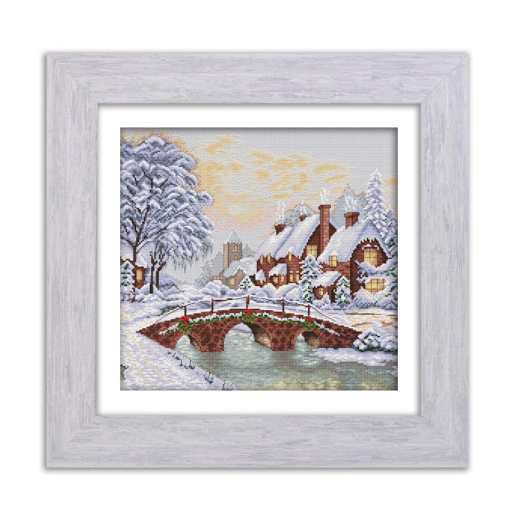 N091 Морозный вечер. Набор для вышивки крестом Кольорова - 1