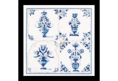 наборы для вышивки крестом 483 Антикварная плитка, Цветочные вазы, Antique Tiles, Flower Vases (Теа Гувернер). Набор для вышивки крестом
