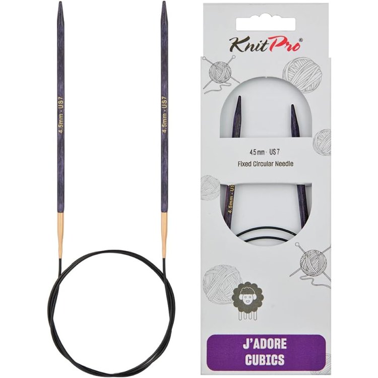 19076 Спиці кругові J'adore Cubics KnitPro 80 см, 4.50мм - 1 19076 Спиці кругові J'adore Cubics KnitPro 80 см, 4.50мм - 1