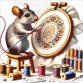 54-2116-НМ Мышка-рукодельница. Набор для вышивания бисером ТМ Токарева А. - 1