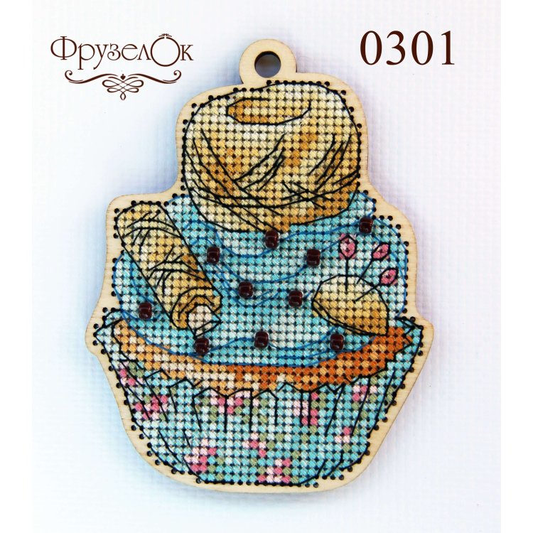 0301 Клубок. Набір для вишивки хрестиком Фрузелок - 1